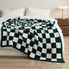 44181471428771|44181471854755|44181471887523 Checkerboard Blanket, Geometric Blanket, Warm Decor, Soft Sofa, W Hotel, Plaid Blanket, Checkerboard Pattern, A Blanket, Sofa Throw