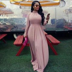 Riri Williams, Ankara Long Gown Styles, Funky Dresses, African Fashion Modern, Pink Maxi