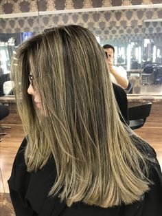 Global Hair Color, Partial Highlights, Ash Brown Hair Color, Chunky Highlights, Ash Brown Hair, Normal Hair, Light Hair