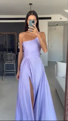 Purple Simple Prom Dress, Pastel Long Dress Formal, Light Purple Dress Bridesmaid, Prom Dresses Aesthetic Purple, Lavender Prom Dress Long Formal, Light Purple Grad Dresses, Purple Prom Dress Flowy, Prom Dress Light Purple, Light Purple Prom Dress Long