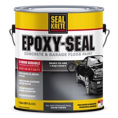 a can of seal kret epoxy seal concrete and garage floor paint