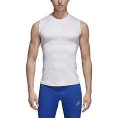 Adidas Ask Sprt Tee Sl M Color: White Size: Small Cw9552 White Crew Neck Tank Top Athleisure, White Crew Neck Tank Top For Athleisure, White Crew Neck Tank Top For Workout, White Adidas T-shirt With Moisture-wicking, White Summer Sports Shirt, White Sleeveless Workout T-shirt, White Sleeveless Sporty T-shirt, Moisture-wicking White Tops For Spring, White Moisture-wicking Tops For Spring