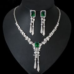 Complete your bridal look with this stunning CZ Crystal Bridal Jewelry Set. The combination of rhinestones and crystals adds a touch of elegance and sparkle to your wedding ensemble. Elevate your style and make a statement on your special day with this exquisite jewelry set.
– This bridal several cubic zirconia gemstone necklace set is perfect for adding elegance to any bridal ensemble. – Made with high-quality materials, this set includes a stunning necklace and matching earrings for a complet Luxury Multicolor Wedding Necklace, Luxury Engagement Necklaces For Valentine's Day, Crystal Bridal Jewelry Sets, Jewelry Bride, Bridal Jewelry Set, Bride Jewelry, Prom Jewelry, Cubic Zirconia Necklace, Earrings And Necklace