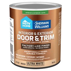 a can of interior and exterior paint