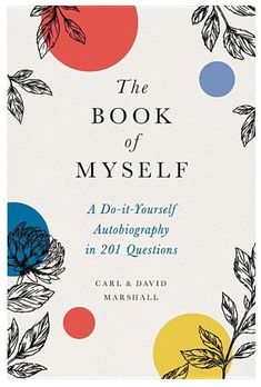 the book of myself by carl and david marshalli, with an orange background