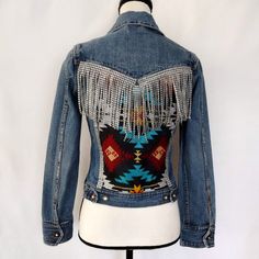 Y2K Vintage Coca Cola Aztec Print Fringe Denim Jacket - Etsy Fringe Denim Jacket, Vintage Coca Cola, Womens Jackets, Coca Cola Vintage, Aztec Print, Jean Jackets, Y2k Vintage, Coca Cola, Jean Jacket