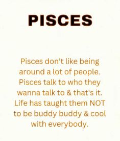 a quote from pisces about being around a lot of people