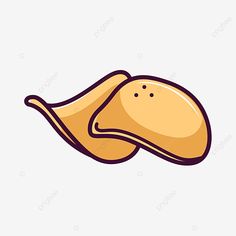 two pieces of bread on a white background, food, illustration, cartoon png and psd