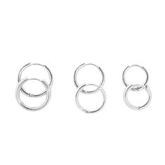 Hoop Silver Earrings (6576420585585) Simple Jewelry Silver, Hoop Silver Earrings, Hey Harper, Jewelry Silver Earrings, Simple Silver Jewelry, Waterproof Jewelry, Jewelry Brand, Earring Sale, Nassau