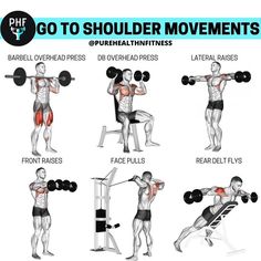 an image of a man doing exercises with dumbbells and barbell presss