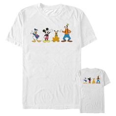 mickey mouse and friends t - shirt for adults, size s to 3xl