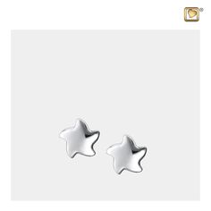 Wear your Love™ with LoveUrns Treasure Angelic Star Earrings. Composed of Sterling Silver with Rhodium plating, these earrings display beautiful stars, symbolizing your loved one's journey to the heavens. It is a classic piece of jewelry and is the perfect tribute for your loved one. Dimensions 0.43 H mm These earrings do not hold ashes. Star Charm Earrings For Anniversary, Star-shaped Earrings With Star Charm For Anniversary, Anniversary Jewelry With Matching Star Earrings, Anniversary Jewelry With Star-shaped Matching Earrings, Anniversary Star-shaped Jewelry With Matching Earrings, Star-shaped Hypoallergenic Jewelry For Anniversary, Beautiful Stars, Earrings Display, Sterling Silver Stud Earrings