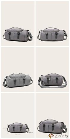 Bird in Bag – Large Multi-Functional Travel Duffel Bag with Shoe Compartment for Outdoor and Exercise Activities. – Bird in Bag Functional Gray Shoulder Bag With Mobile Phone Pocket, Gray Rectangular Gym Bag For Daily Use, Multifunctional Gray Shoulder Bag, Multifunctional Gray Bag For School, Multifunctional Gray School Bag, Multifunctional Gray Shoulder Bag With Large Capacity, Bag With Shoe Compartment, Exercise Activities, Travel Duffel Bag