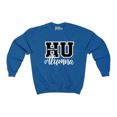 Hampton University™ HU Alumna Sweatshirt Officially licensed collegiate product Sweatshirt: .: Loose fit .: 50% USA Cotton; 50% Polyester .: Runs true to size Discover More Officially licensed Hampton University Apparel Celebrating Black excellence. Building legacy. Join the scholar community: @BlackandScholared Proud HBCU-owned business Collegiate Pre-shrunk Sweatshirt For College, Varsity Tops For Sports Season On Campus, Collegiate Tops For Sports Season On Campus, College Logo Print Sweatshirt, University Logo Tops For Fall School Spirit, Varsity Logo Print Tops For Campus, Varsity Style Tops With Logo Print For Campus, Varsity Top With Logo Print, Collegiate Sweatshirt With University Logo