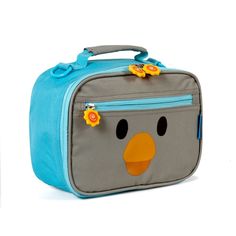 Available in fun and cute animal prints, Twise Side-Kick lunch bag is perfect for kids and toddlers that need to carry lunch to school. Twise Side-Kick Lunch Bag is made from PVC, Phthalate free polyester fabric/linings and features a classic rectangular shape with a colorful allover print, a padded top handle, and an adjustable shoulder strap that offers versatile carrying options. This lunch bag includes a zip around closure and a fully insulated main compartment that offers plenty of storage Fun Rectangular Lunch Bag For Daycare, Cute Lunch Box For Back To School, Cute Rectangular Lunch Bag For Playtime, Playful Back To School Lunch Box, Playful Blue Lunch Box For Daycare, Playful Back To School Lunch Bag, Cute Rectangular Lunch Bag For Daycare, Cute Blue Rectangular Lunch Bag, Playful Rectangular Lunch Bag For Travel