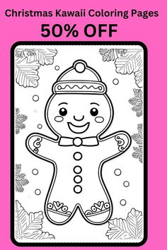 christmas kawaii coloring pages 50 % off on all items from the store, and it's free to print