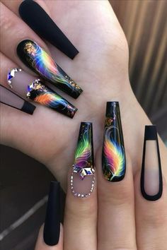 Nagellack Trends, Cute Acrylic Nail Designs, Pretty Nail Designs, Nails Fake, Pretty Nail Art Designs, Nail Swag, Luxury Nails