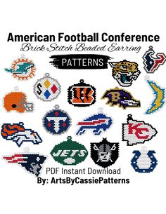 an american football conference pattern is shown