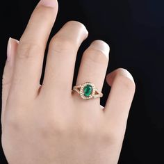 Vintage Emerald Ring,Emerald Engagement Ring,Promise Bridal Wedding Ring,Flower Engagement Ring,Art Deco engagement ring,unique engagement ring,Halo Diamond engagement ring Emerald As we all known that, the natural Emerald is the king of Green gemstone . features in its nature green color,it stands for the Springs coming. Its deeply loved by westerner for its unique courage. It delivers passionate love in full swing in ancient time. It is related to Venus, the goddess of love. ★As the May births Oval Emerald Ring With Stone Setting For Promise, Oval Emerald Ring With Stone Setting, Open Emerald Ring With Stone Setting For Anniversary, Open Emerald Ring For Anniversary, Oval Gold Emerald Ring With Stone Setting, Oval Stone Setting Ring For May Birthstone, Oval May Birthstone Ring With Stone Setting, Oval Emerald Crystal Ring For Anniversary, Oval Emerald Crystal Ring With Birthstone