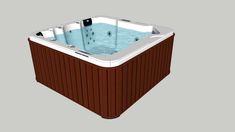 a hot tub is shown in this image