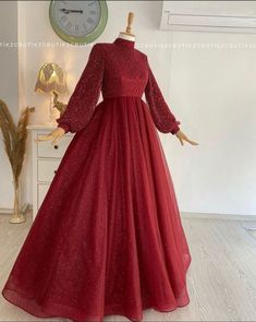 Dark Prom Dresses, Sparkly Prom Dresses, Gowns Dresses Elegant, Fancy Dresses Long, Bridal Dress Fashion, Long Sleeve Prom, Long Sleeve Dress Formal, Prom Dresses Modest, Night Dress For Women