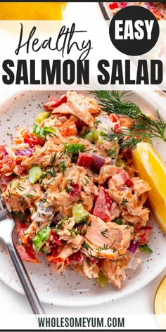 Salmon Salad Smoked Salmon Salad Sandwich, Salmon Packet Recipes Lunch, Cold Salmon Salad Recipes, Fresh Salmon Salad Recipes, Salmon And Salad Recipes, Cold Salmon Recipes, Salmon Salad Recipes Healthy, Best Salmon Salad