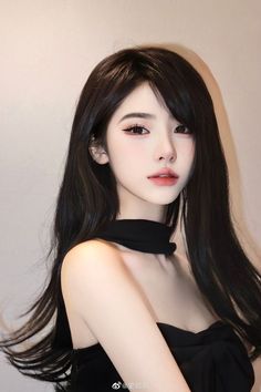 Long Black Hair, Hair Reference, Real Girls, Medium Length Hair Cuts, Girls Makeup, Long Black, Beauty Face