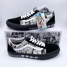 Brand New With Box. Limited Edition. Comes With An Extra Set Of Black Laces. Men’s Size 10. Will Package Carefully To Ship. Vans White Sneakers With Graphic Print, White Vans Sneakers With Graphic Print, Vans Hightop, Vans Old Skool Checkerboard, Black High Top Vans, Vans Authentic Shoes, Sailor Moon Fashion, Leopard Print Sneakers, Red Vans