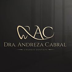 the logo for dra andreza cabral, a dental practice in guadalajara