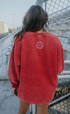 The perfect corded sweatshirt to add to your gameday wardrobe! Cheer on your favorite football team in this faded red, cozy cord :)


Rosalind is 5'7" and is wearing size extra large 


sizing guide: 


small: 47" bust and 25" length

medium: 50" bust and 25.5" length

large: 52" bust and 27" length

extra large: 56" bust and 27.5" length

100% cotton


WE ONLY OFFER STORE CREDIT FOR RETURNS! Feel free to email us at orders@shopriffraff.com or DM us with any questions regarding fit, styling, or Red Sweatshirt With Ribbed Cuffs For Game Day, Red Casual Sweatshirt For Game Day, Casual Red Sweatshirt For Game Day, Casual University Red Sweatshirt For Game Day, Football Team, Extra Large, Football, Feel Free, Wardrobe