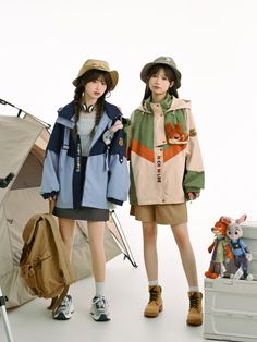 Judy & Nick Couple Camping Windbreaker Jackets - ntbhshop Urban Patchwork Outerwear For Spring, Casual Patchwork Track Jacket For Outdoor, Sporty Long Sleeve Patchwork Outerwear, Long Sleeve Nylon Outerwear With Patchwork, Casual Patchwork Hooded Jacket For Outdoor, Outdoor Long Sleeve Patchwork Outerwear, Spring Outerwear With Double-lined Hood For Outdoor Activities, Patchwork Track Jacket For Outdoor Fall Activities, Patchwork Track Jacket For Fall Outdoors