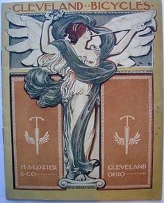 Cleveland Bicycle Catalog (1898) by J.C. Leyendecker Golden Age, Magazine Cover, Cleveland, Original Art