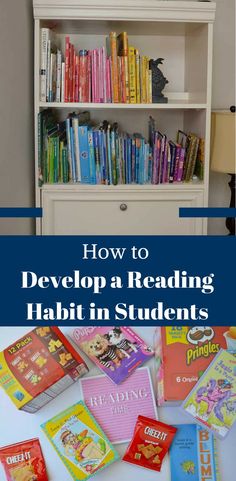 children's bookshelf with the title how to developing habit in students