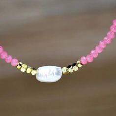 Fresh Water Pearl Beaded Choker Necklace Brand New Necklace! Fresh Water Pearl, Stainless Steel Clasp + Chain 15" + 2" Extender Natural Fresh Water Pearl Pretty Lil Layering Piece Handmade Pink Pearl Beaded Necklaces, Pink Pearl Necklace With Colorful Beads As A Gift, Pink Pearl Beaded Necklace Gift, Pink Pearl Beaded Necklace For Gift, Pink Pearl Jewelry With Tiny Beads, Pink Beaded Necklaces With Spacer Beads For Gifts, Adjustable Pink Pearl Necklace With Colorful Beads, Pink Single Strand Beaded Bracelet Gift, Pink Single Strand Beaded Bracelet For Gift