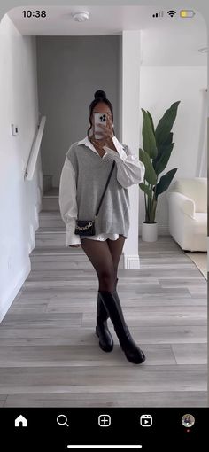 Comfy Brunch Outfit Winter, Outfits With Stockings Casual, Mall Shopping Outfit, Cold Weather Brunch Outfit, Pinterest Winter Outfits, Lunch Date Outfit Casual Classy, Looks Country, Cold Outfits