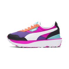 [387121-01] Womens Puma CRUISE RIDER HYPNOTIZE WHY PURCHASE FROM US? Free shipping and free returns on all orders within the US Always 100% authentic We ship within 24 hours (not including weekends or holidays) All items ship from our facility in the US (New Jersey) All sizes are quoted in US sizes Your order will ship via USPS or UPS with a traceable tracking number 30 Day return policy Quick response to customer inquires High feedback score Ship all items in secure packaging International ship Casual Purple Sneakers With Puma Logo, Casual Purple Puma Sneakers, Purple Low-top Puma Sneakers, Purple Low-top Sneakers With Puma Logo, Purple Puma Sneakers With Round Toe, Black Puma Suede, Puma Cruise Rider, Womens Puma, Puma Carina