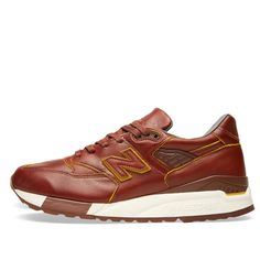 New Balance Horween Leather x 998 'Brown White' Brown/White M998DW New Balance 998, Horween Leather, Sport Shoes Women, Casual Friday, New Balance Sneaker, Stylish Sneakers, Tennis Shoes, Boots Men, Perfect Pair