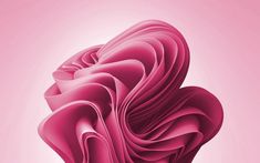 an abstract pink background with wavy shapes