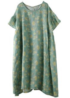 Beautiful green print linen clothes o neck loose summer Dresses

Materials used:linen

Measurement:One size fits all for this item. Please make sure your size doesn't exceed this size: BUST-154cm   
   
length 108cm / 42.12"
bust 154cm / 60.06"
Cuff 54cm / 21.06"



We ship worldwide.

Tracking numbers provided for all orders. Casual Summer Linen Dress With Floral Print, Green Loose Spring Dress, Loose Green Spring Dress, Casual Floral Linen Dress, Casual Linen Dress With Floral Print, Bohemian Crew Neck Summer Dress, Bohemian Linen Printed Dresses, Bohemian Printed Linen Dress, Green Bohemian Linen Dress For Vacation