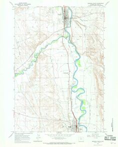 1966 Greybull South, WY - Wyoming - USGS Topographic Map Topographic Map, Map