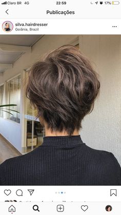 Short Hair Back, Really Short Hair, Short Grey Hair, Haircut For Thick Hair, Short Hair Haircuts, Short Hair Styles Easy, Back View, Short Hair Styles Pixie