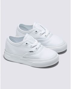 Vans | Toddler Authentic True White Shoes Toddler Shoes Vans, Baby Vans, Vans Toddler, Vans Store, Vans Kids, Shoes Vans, Toddler Boy Shoes, Halloween 2024, Boy Shoes