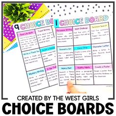 the best choice board for kids to use in their homeschool or classroom activities