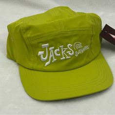 Jack’s Surfboards Wave Lime Green 5 Panel Surf Camp Hiking Surfer Skate Hat Cap Brand New With Tags. Made By Jack’s Surfboards. Lime Green & White Embroidered Logo. Jack’s Surfboards Wave Lime Green 5 Panel Camp Hat Cap. #Surf #Surfing #Beach #Skate #Skateboarding Really Nice Looking Hat. Please See All Pictures For Details Green Casual Hat For Camping, Casual Green Hats For Camping, Casual Green Hat For Camping, Green Short Brim Baseball Cap For Outdoor Activities, Green Snapback Hat With Short Brim For Outdoor, Retro Summer Hats For Outdoor Activities, Retro Cap For Outdoor Activities, Retro Green Snapback Hat For Outdoor, Retro Green Baseball Cap For Outdoor