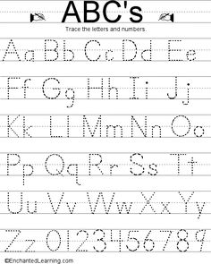 an upper and lowercase handwriting practice sheet with the letter abc's on it