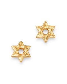 Bloomingdale's Star of David Stud Earrings in 14K Yellow Gold - 100% Exclusive Gold Star Earrings For Formal Occasions, Jewish Star, Star David, Star Earrings Stud, Diamond Star, Exclusive Jewelry, Star Studs, Gold Stud, Passover