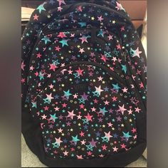 New With Tags, Vans Gal Pal Backpack. Multicolored With Stars Print. No Pockets On Sides For Water Bottles. Casual Multicolor Backpack For School Events, Trendy Multicolor School Bags, Trendy Multicolor Bags For School Events, Vans Bags For Back To School, Vans Bags For Students Back To School, Star-shaped School Bags For Back To School, Black Bag For School Events And Back To School, Vans Black Backpack For Travel, Vans Black Travel Backpack