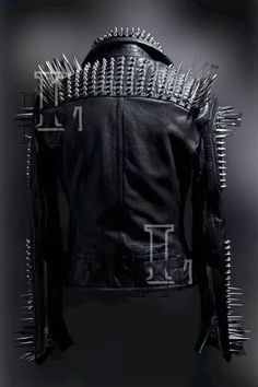 Handmade women Black Punk Silver Long Spiked Studded Leather Jacket, Sale!!! | eBay Edgy Spiked Winter Biker Jacket, Edgy Winter Biker Jacket With Spikes, Gothic Leather Jacket With Spikes For Winter, Alternative Fashion Leather Jacket With Spikes, Long Sleeve Leather Jacket With Spikes For Alternative Fashion, Alternative Long Sleeve Leather Jacket With Spikes, Fall Alternative Fashion Spiked Outerwear, Alternative Fashion Long Sleeve Leather Jacket With Spikes, Alternative Spiked Leather Jacket For Fall