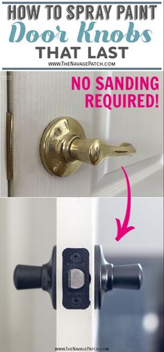 how to spray paint door knobs that last