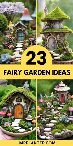 23 Fairy Garden Ideas showcasing designs for different seasons Tiny Zen Garden, Large Fairy Garden, Garden Layouts, Fairy Garden Ideas, Fairy Garden Furniture, Fairy Garden Designs, Miniature Fairy Garden, Fairy Furniture, Mini Fairy Garden